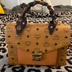 MCM Medium Patricia Visetos Satchel